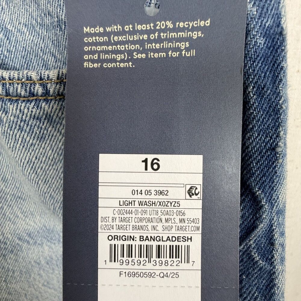 easy barrel leg jeans high rise slim hip & thigh light wash 16 boho summer jeans - Picture 4 of 5